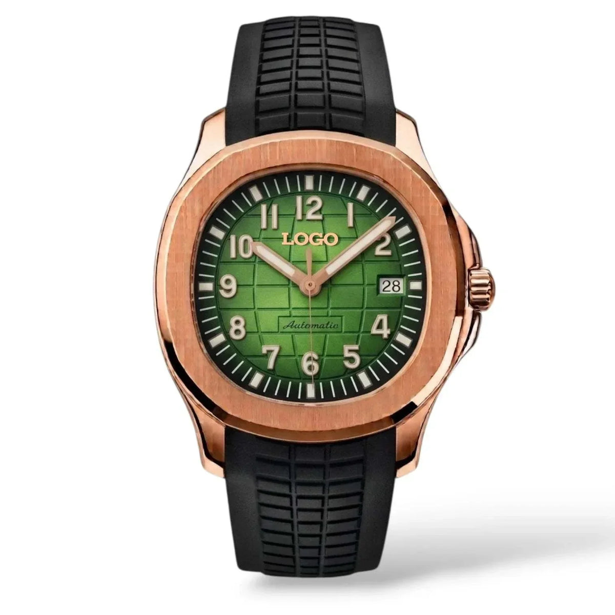 Seiko Mod Aquanaut Rose Gold Green Dial Series - Modtime Creations