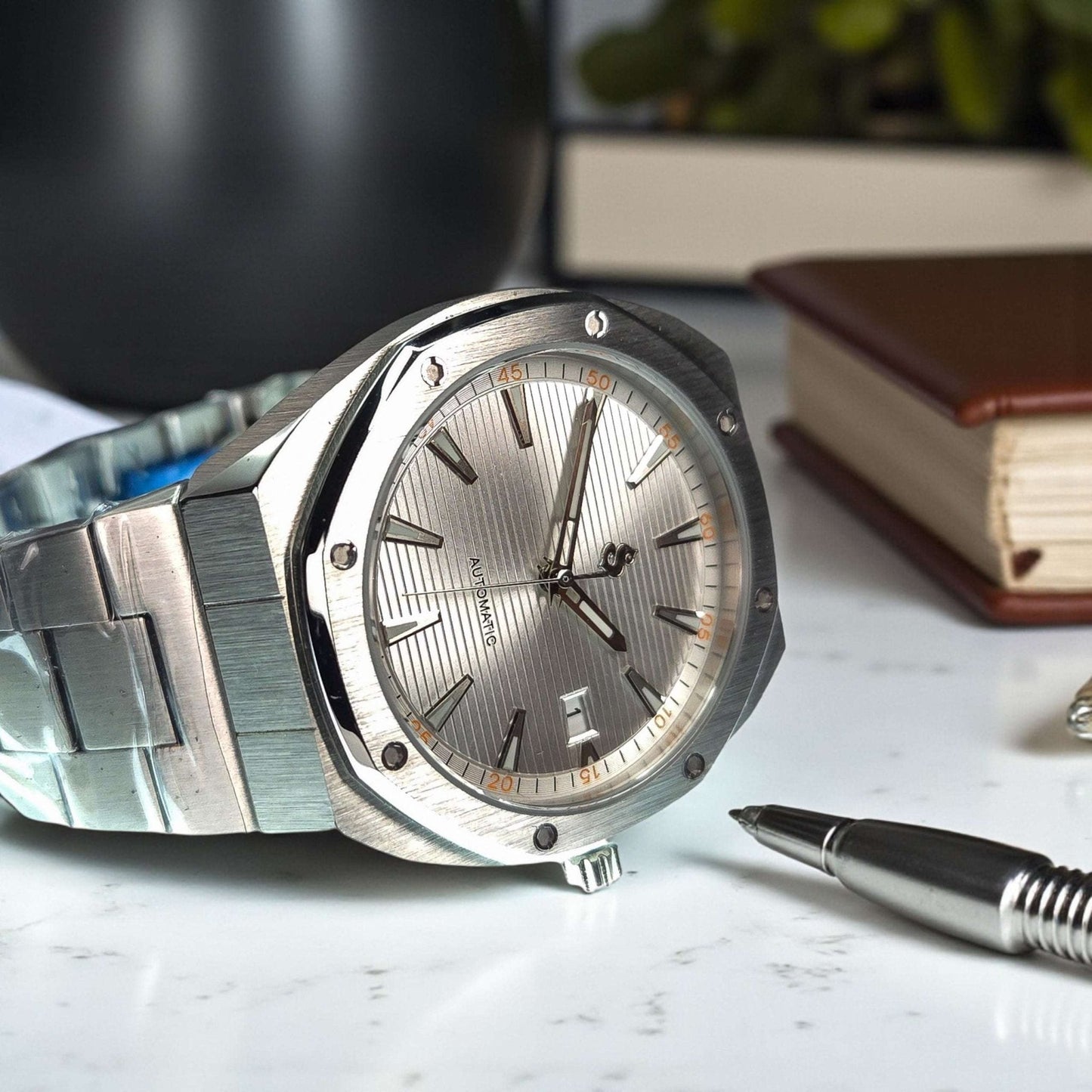 Seiko Mod watches Aquaterra Royal oak Fusion aka AquaOak Series - White Dial - MODTIME Creations