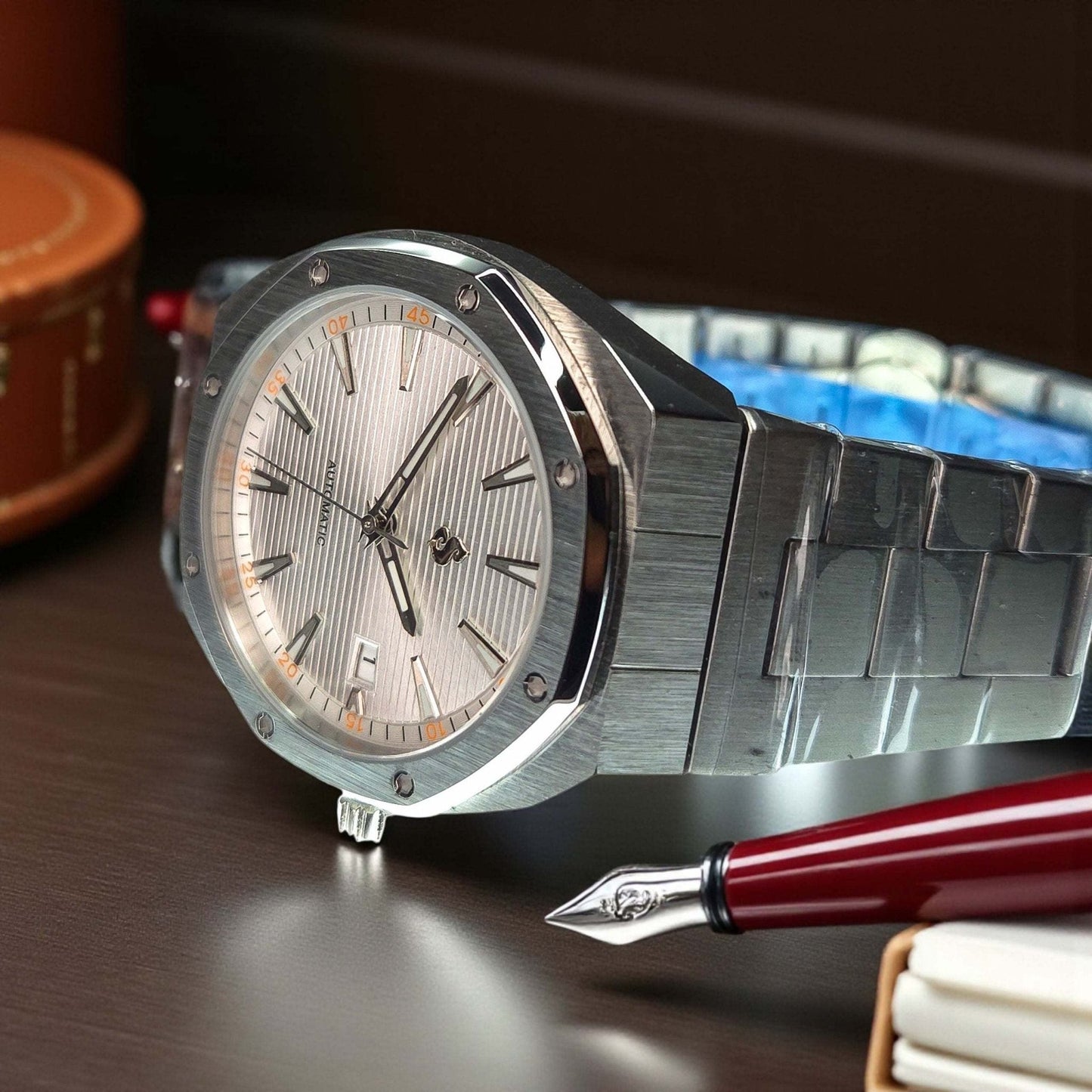 Seiko Mod watches Aquaterra Royal oak Fusion aka AquaOak Series - White Dial - MODTIME Creations