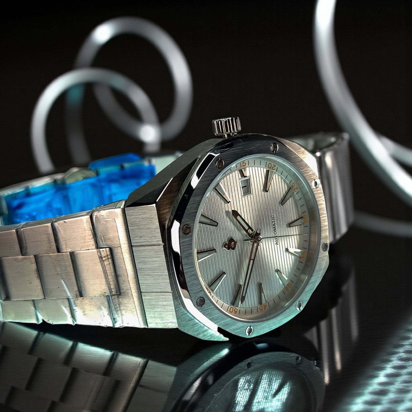 Seiko Mod watches Aquaterra Royal oak Fusion aka AquaOak Series - White Dial - MODTIME Creations