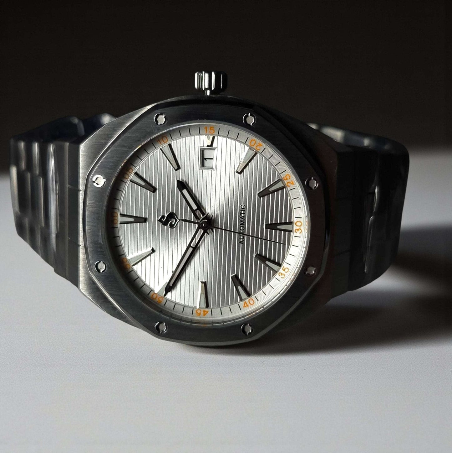 Seiko Mod watches Aquaterra Royal oak Fusion aka AquaOak Series - White Dial - MODTIME Creations