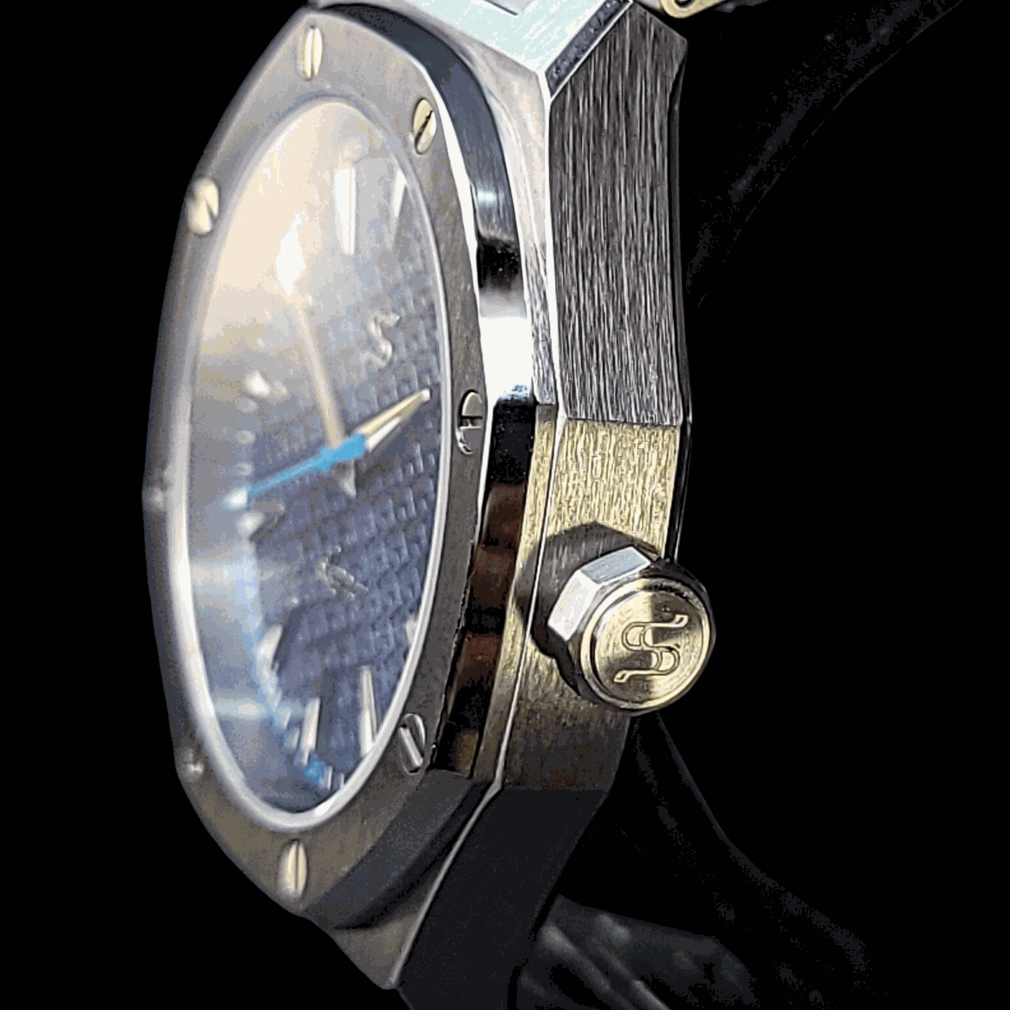 Seiko Mod Seamaster Aquaterra | Royal Oak Homage - Blue Dial - MODTIME