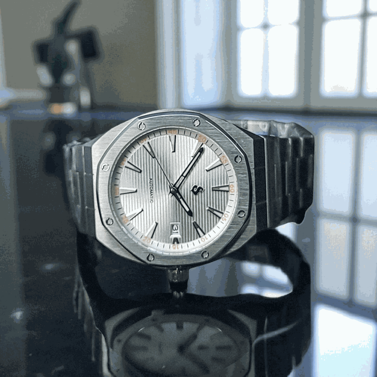 Seiko Mod Seamaster Aquaterra | Royal Oak Homage - White Dial - MODTIME