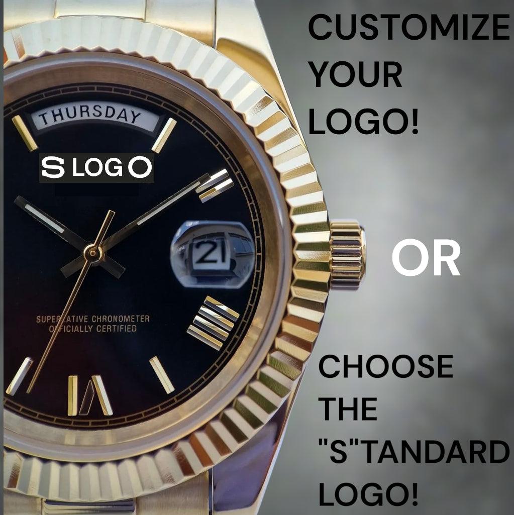 Modded Seiko DayDate Homage Series Black Dial - Modtime Creations