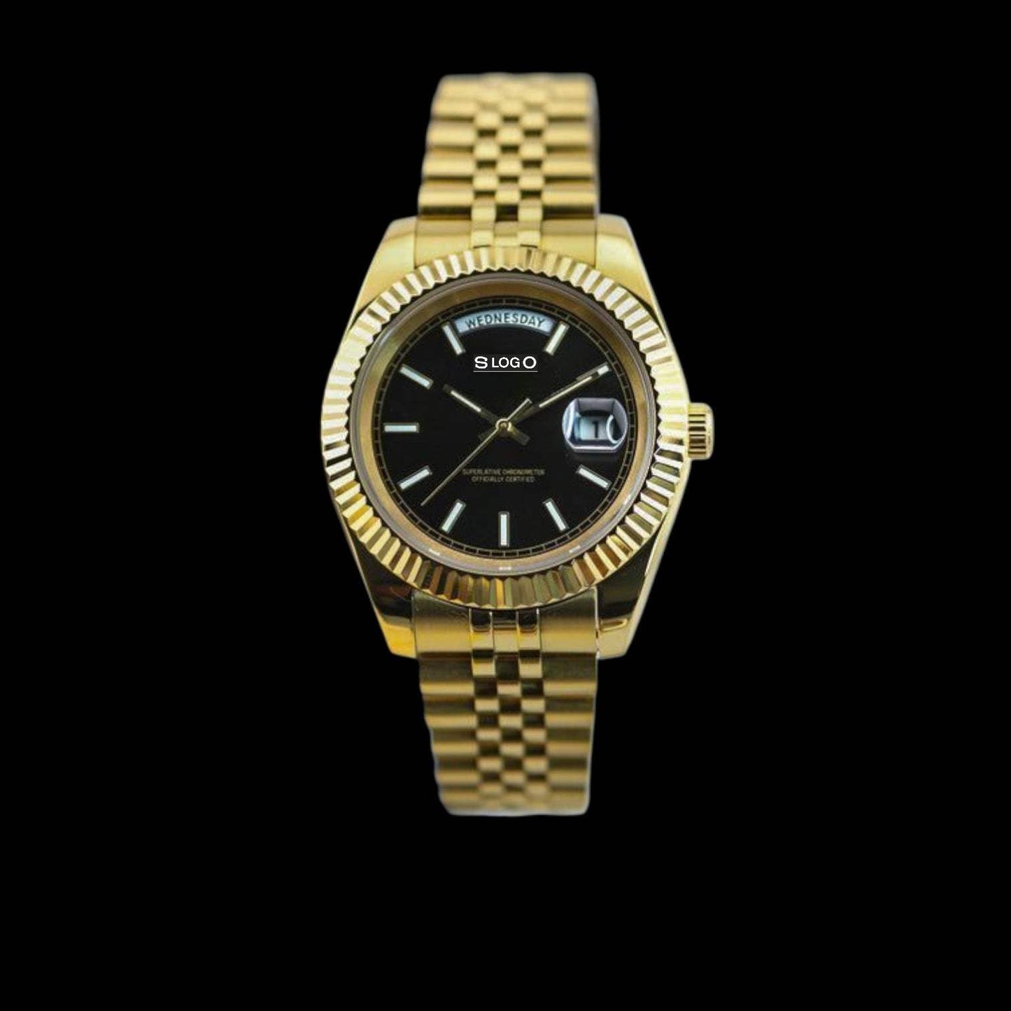 Day & Date Mod Black Gold Dial Mod Series - Modtime - MODTIME