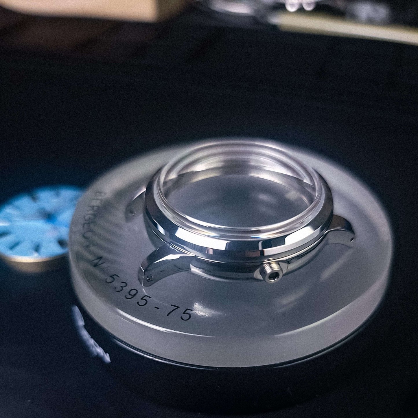 Modded Seiko watch with Tiffany Blue dial and sapphire crystal by Modtime Creations