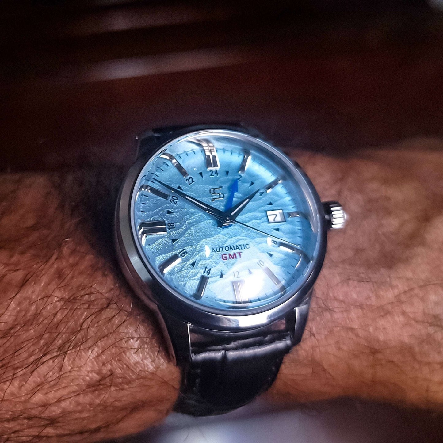 Modded Seiko Grand Tiffany Blue GMT: Timeless Design - MODTIME