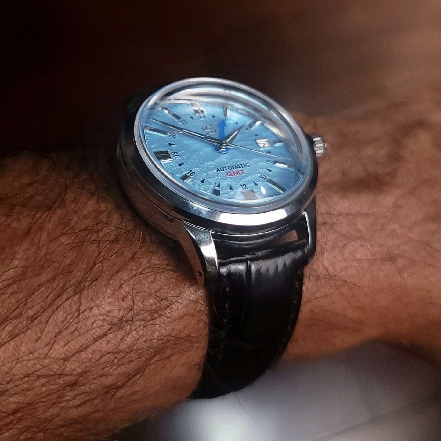 Modded Seiko Grand Tiffany Blue GMT: Timeless Design - MODTIME