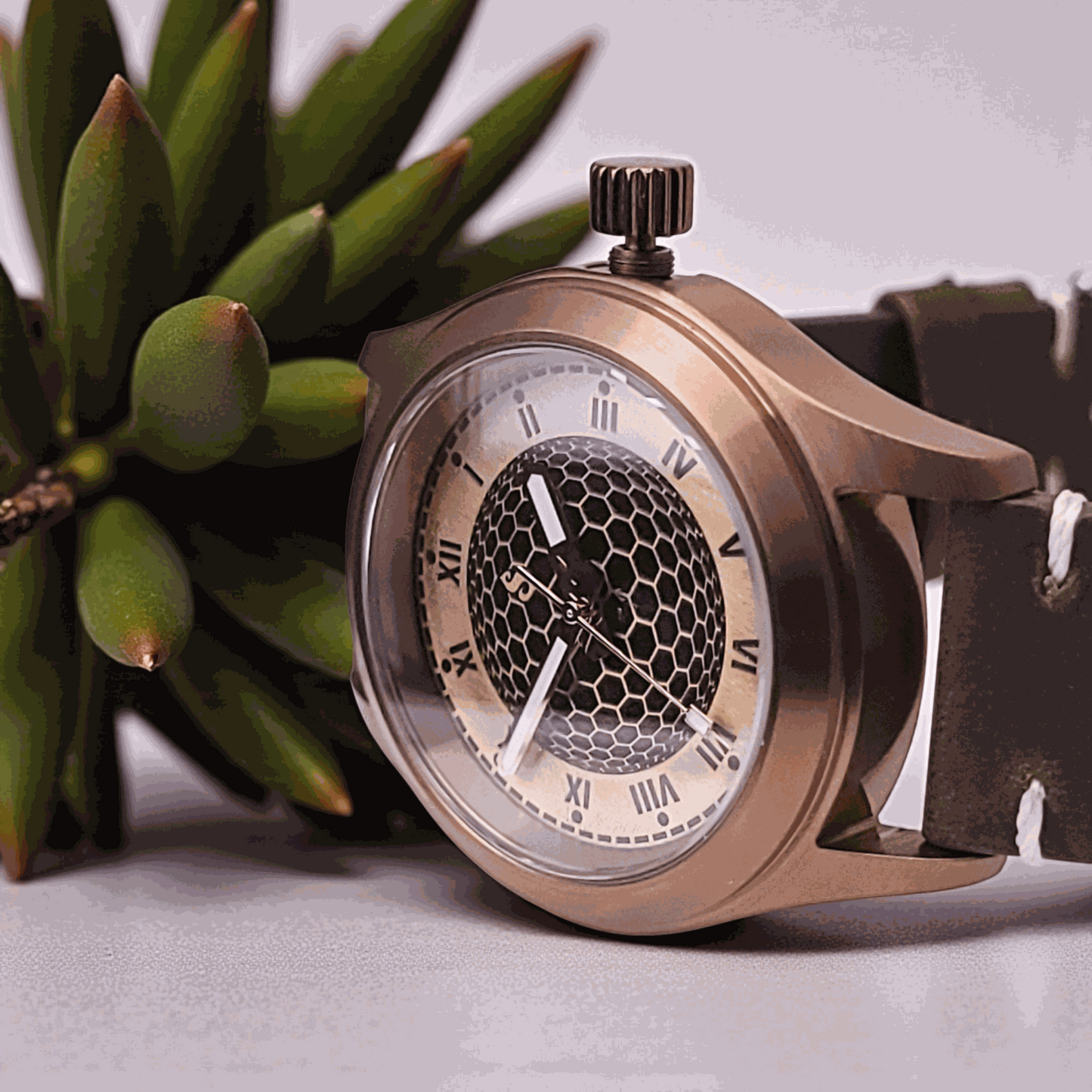 Handcrafted Seiko Mod Custom Brass Vintage Series - Timeless Design - MODTIME