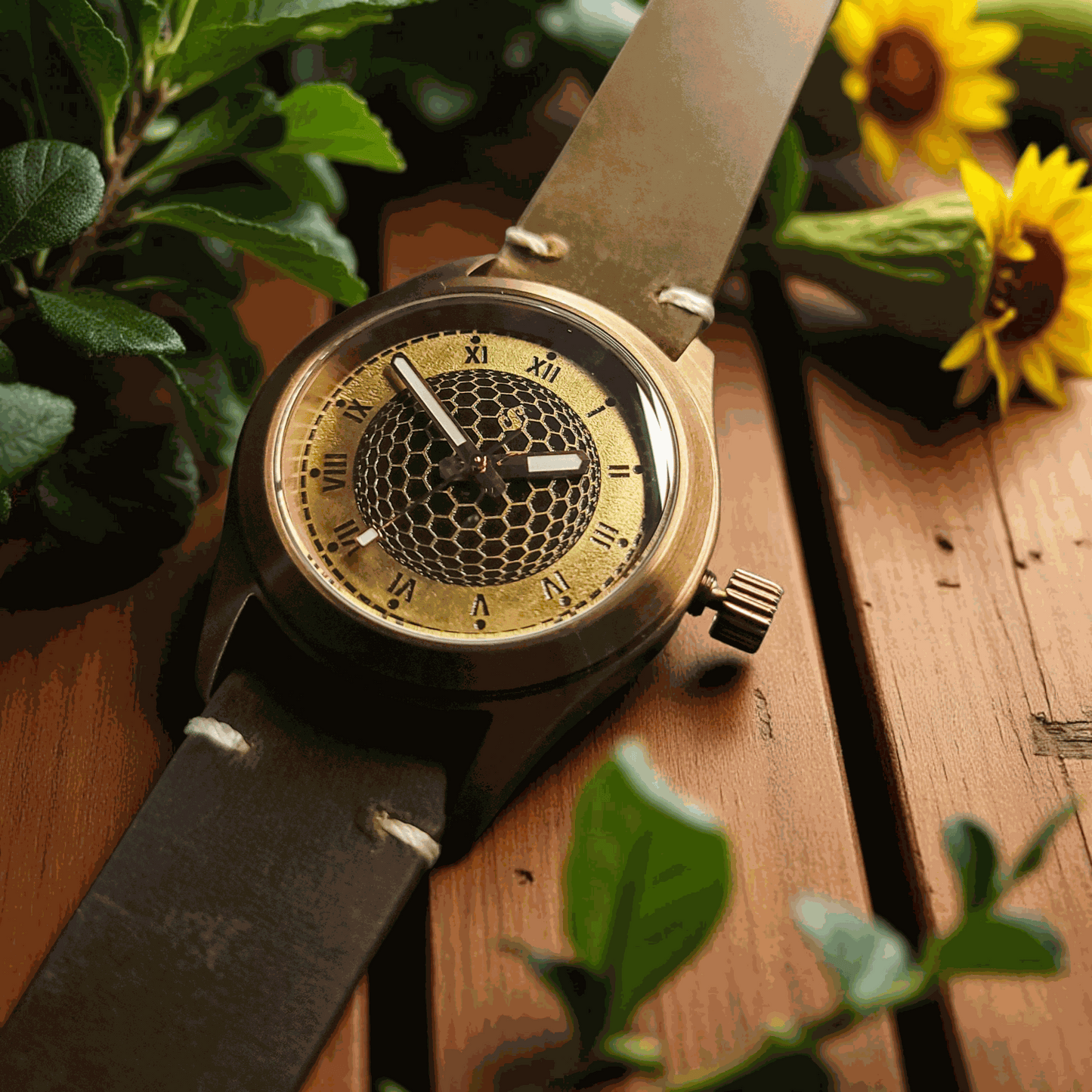 Handcrafted Seiko Mod Custom Brass Vintage Series - Timeless Design - MODTIME