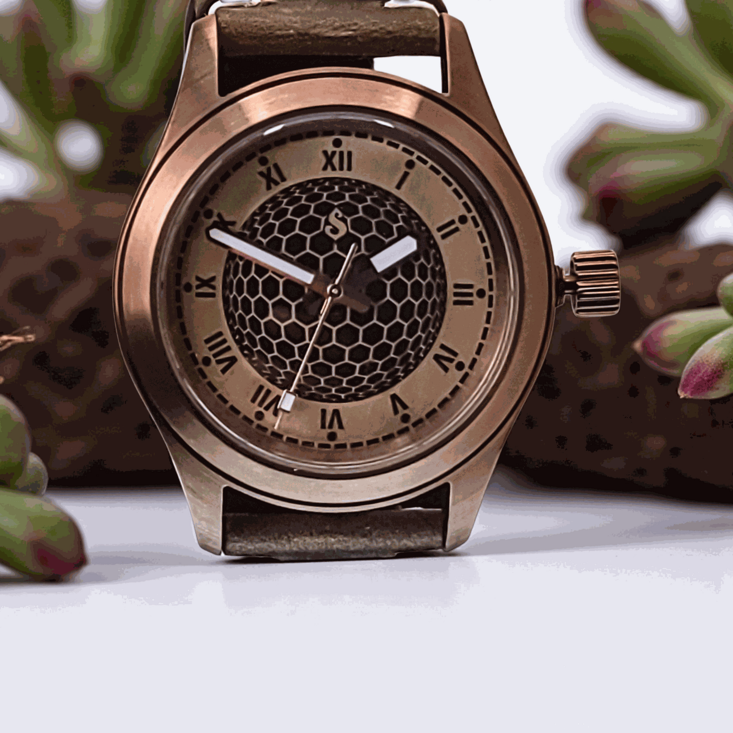 Handcrafted Seiko Mod Custom Brass Vintage Series - Timeless Design - MODTIME