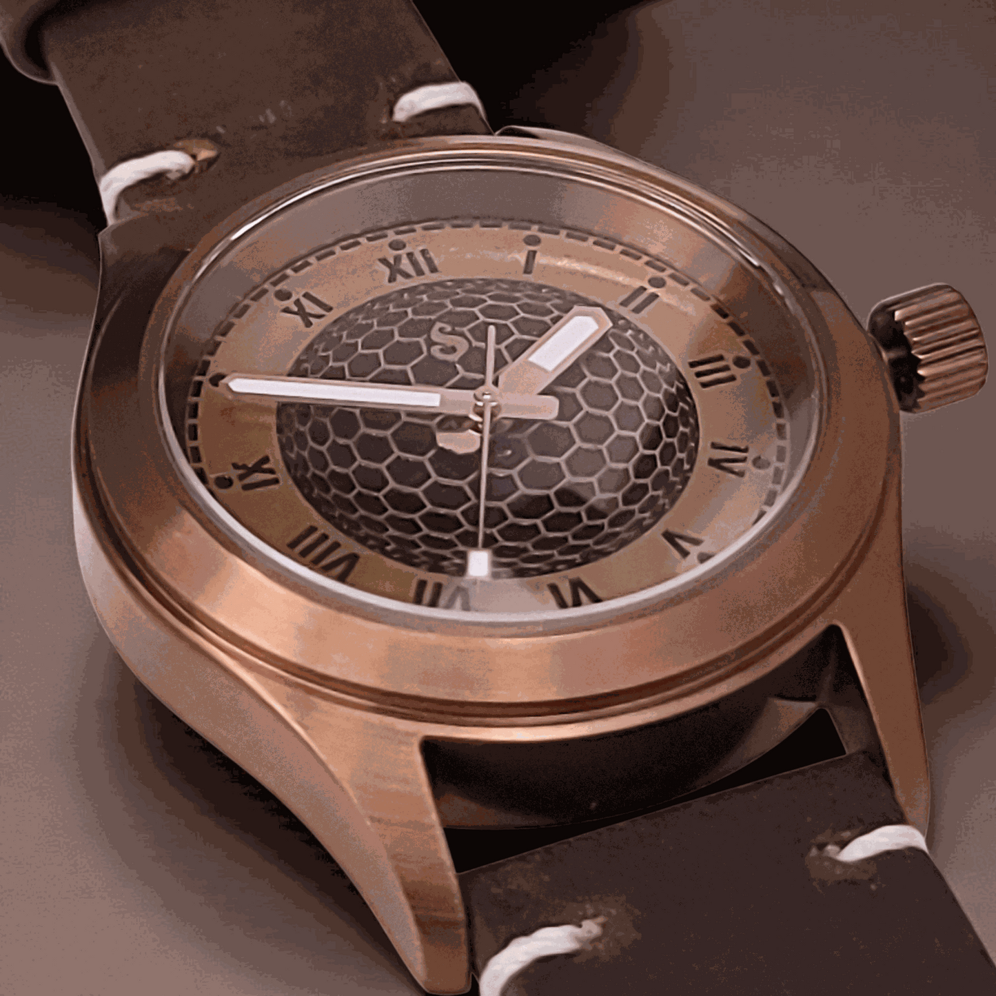 Handcrafted Seiko Mod Custom Brass Vintage Series - Timeless Design - MODTIME