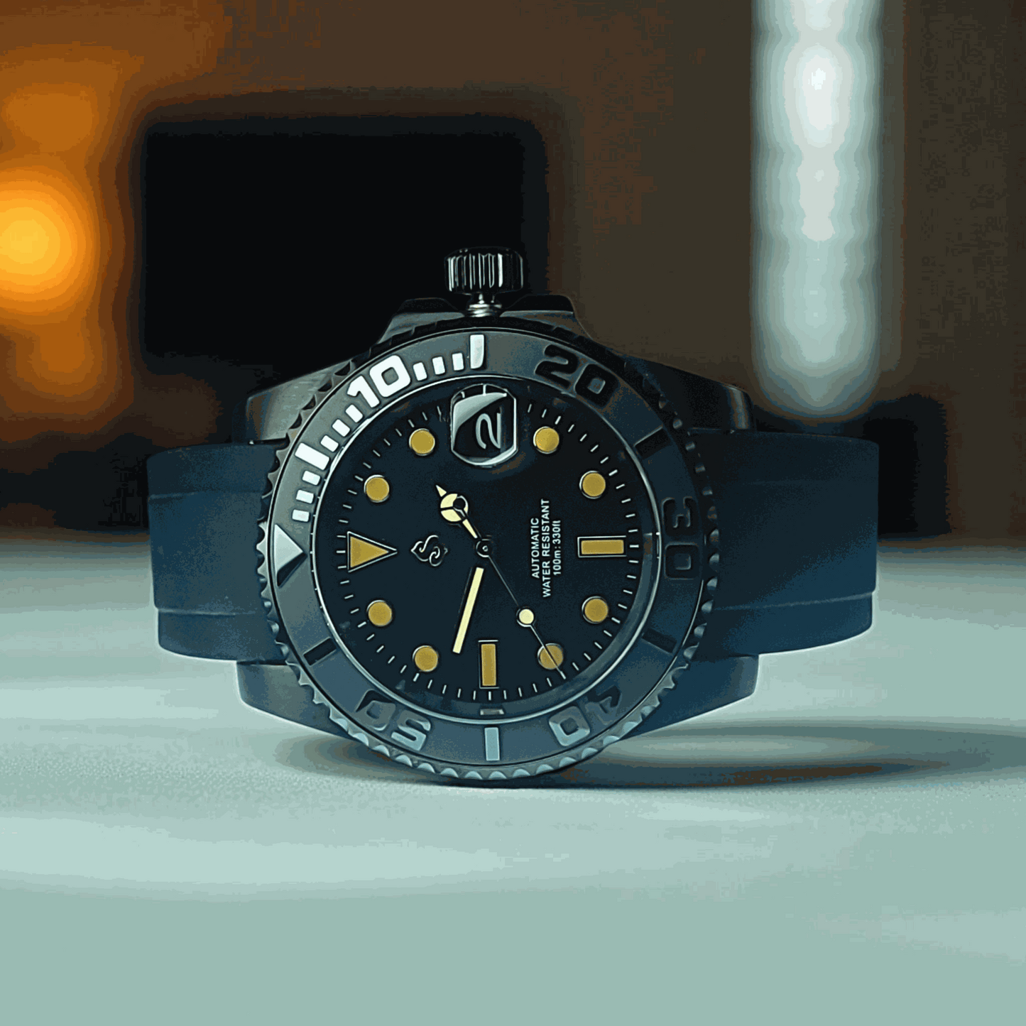 Modded S Black Seikmaster Diver Series - Modtime - MODTIME