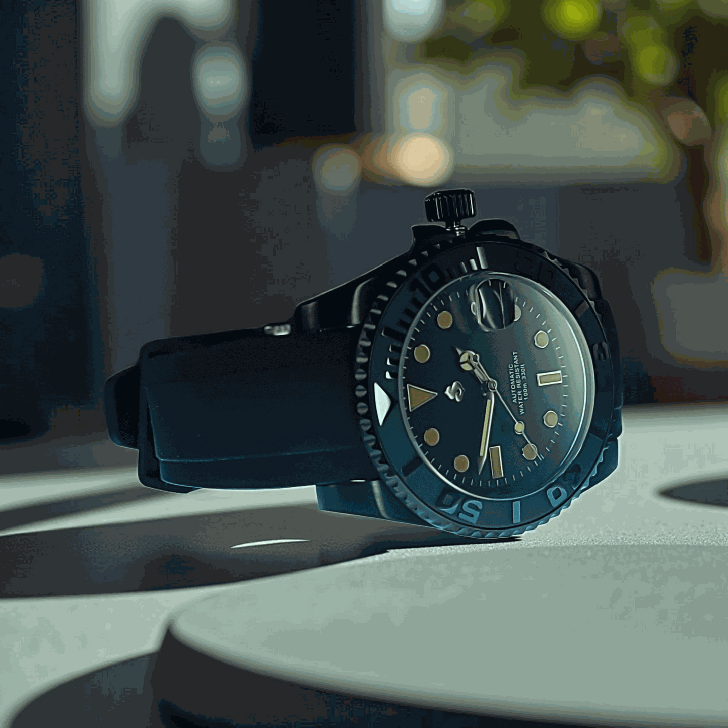 Modded S Black Seikmaster Diver Series - Modtime - MODTIME