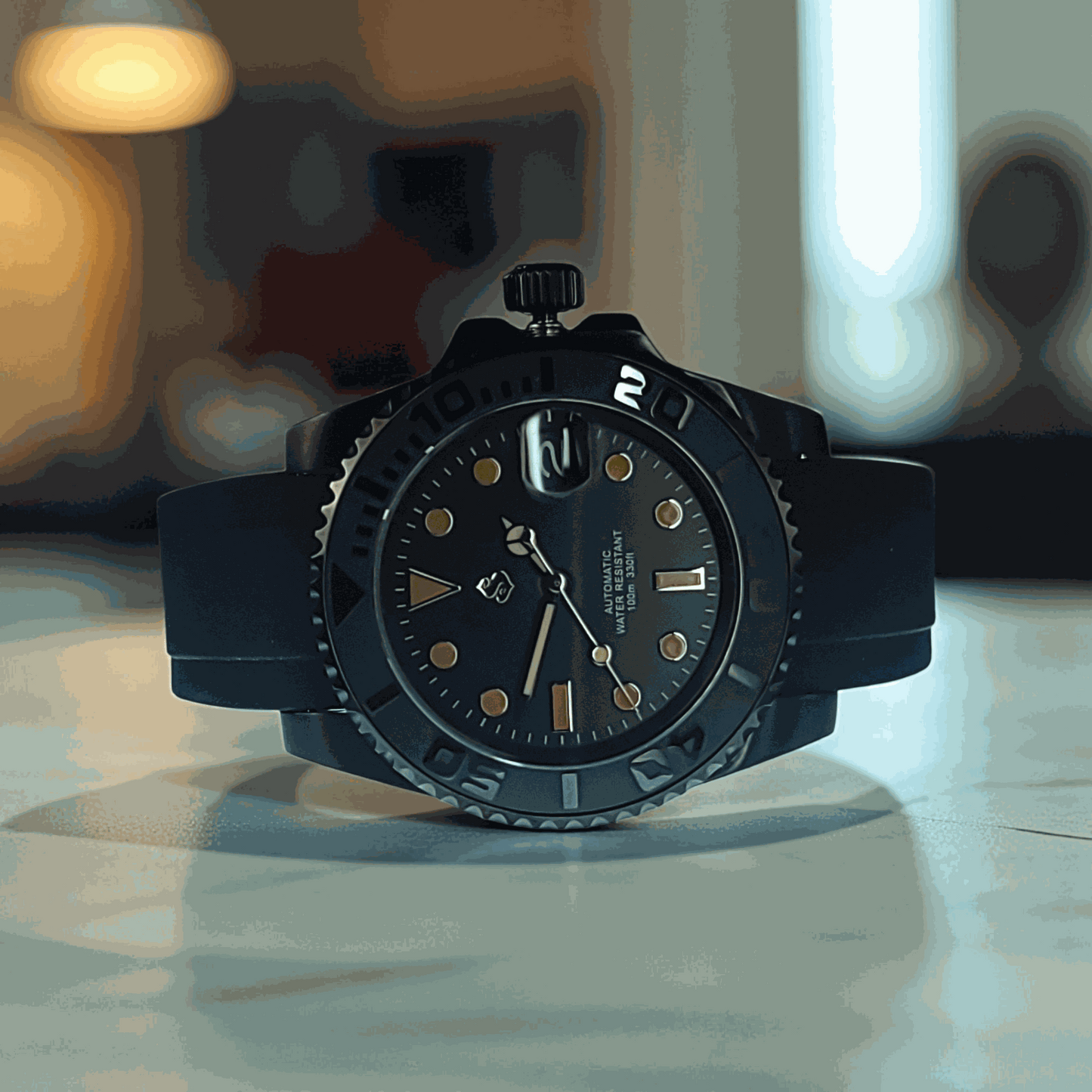 Modded S Black Seikmaster Diver Series - Modtime - MODTIME