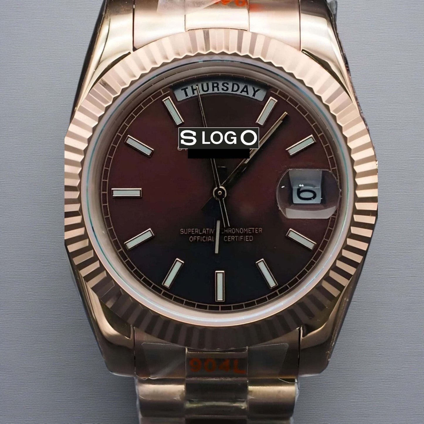 Modded Seiko Day Date Homage Custom Chocolate Dial Series
