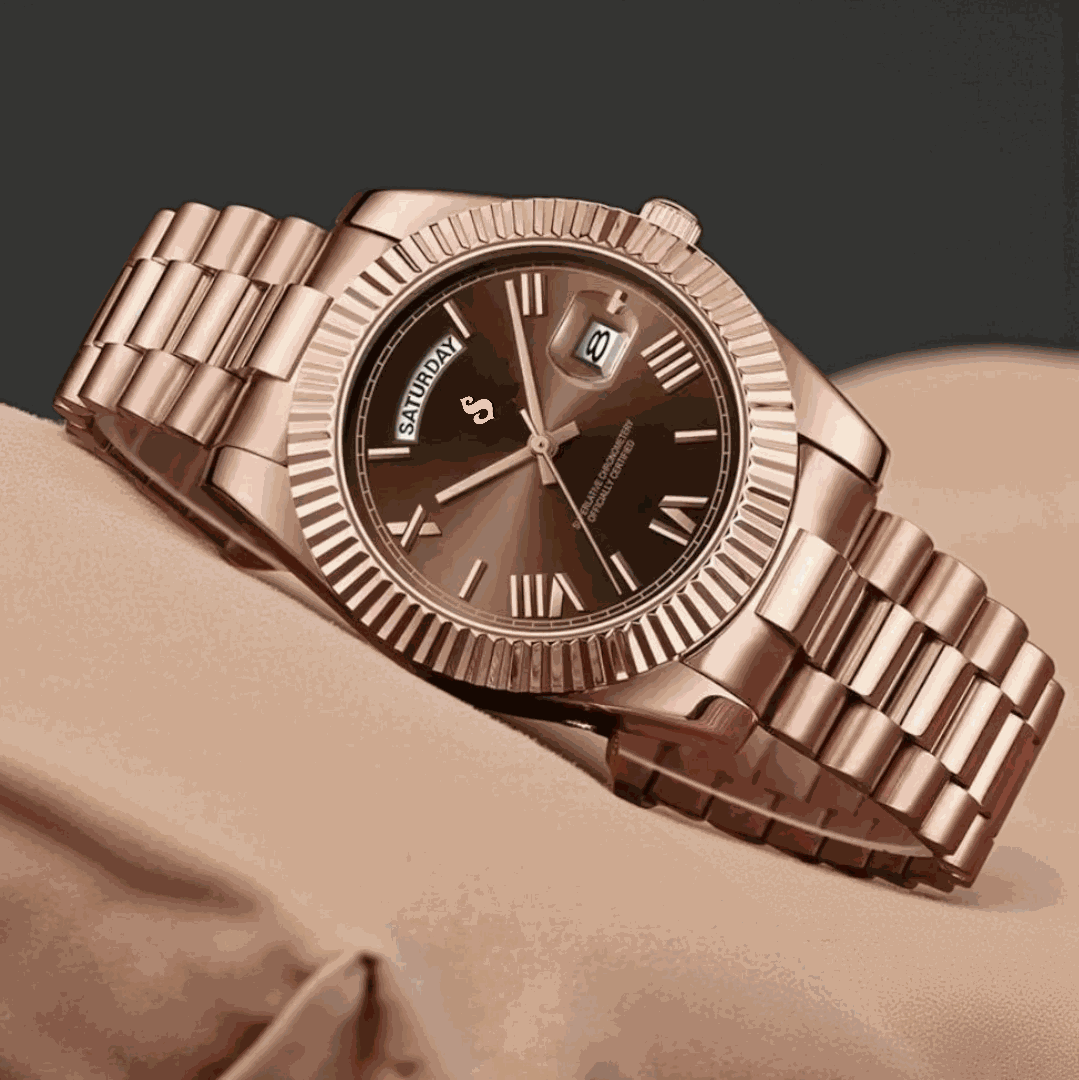 Modded S Day & Date Chocolate Dial Series - Modtime - MODTIME