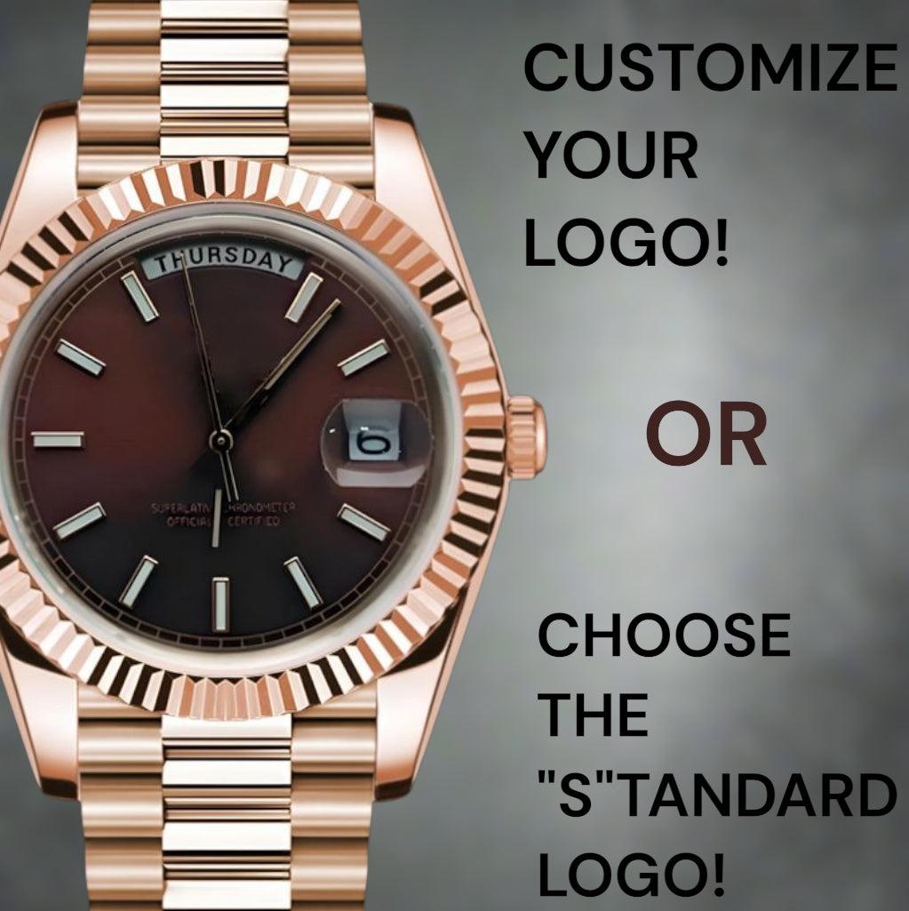 Modded Seiko Day Date Homage Custom Chocolate Dial Series