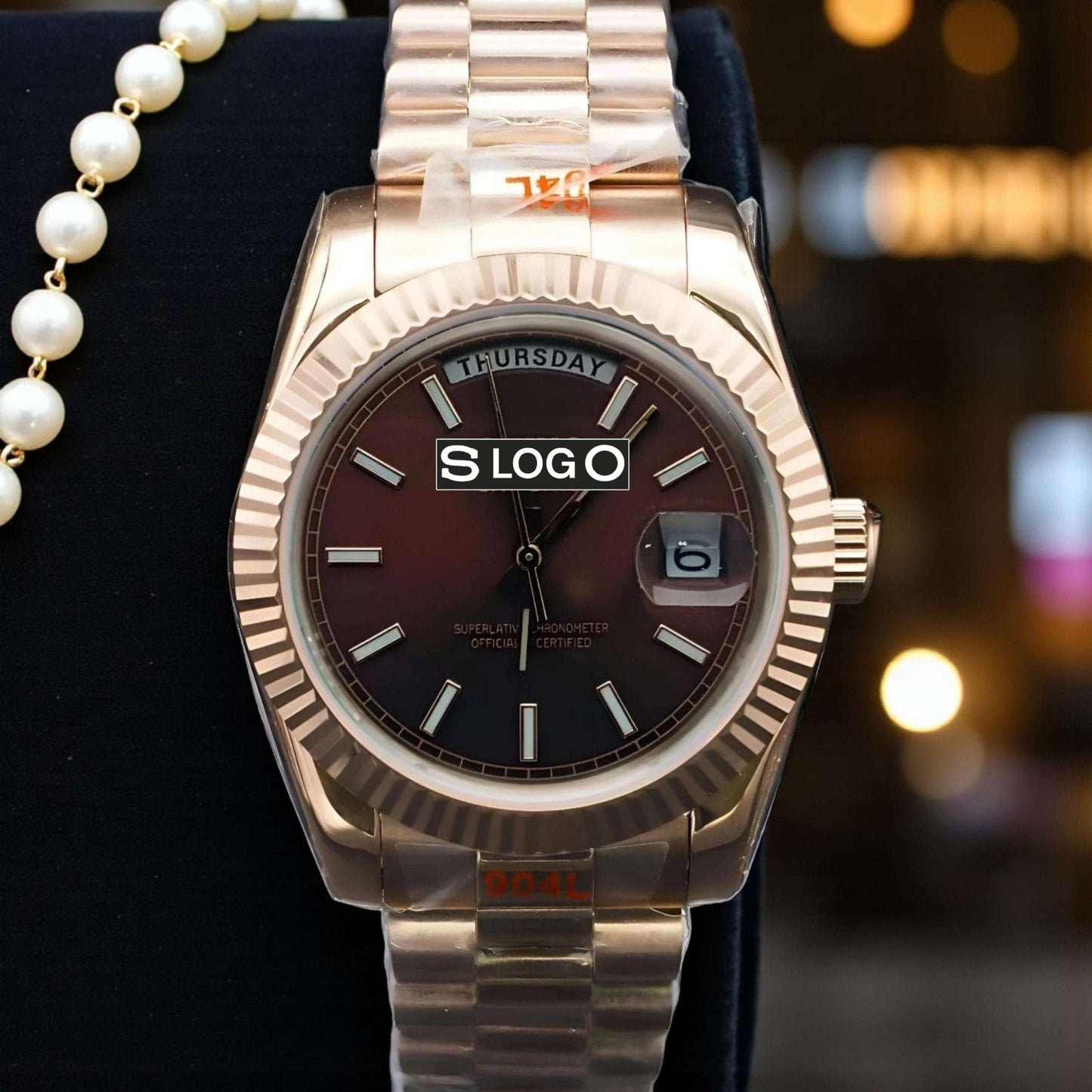Modded Seiko Day Date Homage Custom Chocolate Dial Series