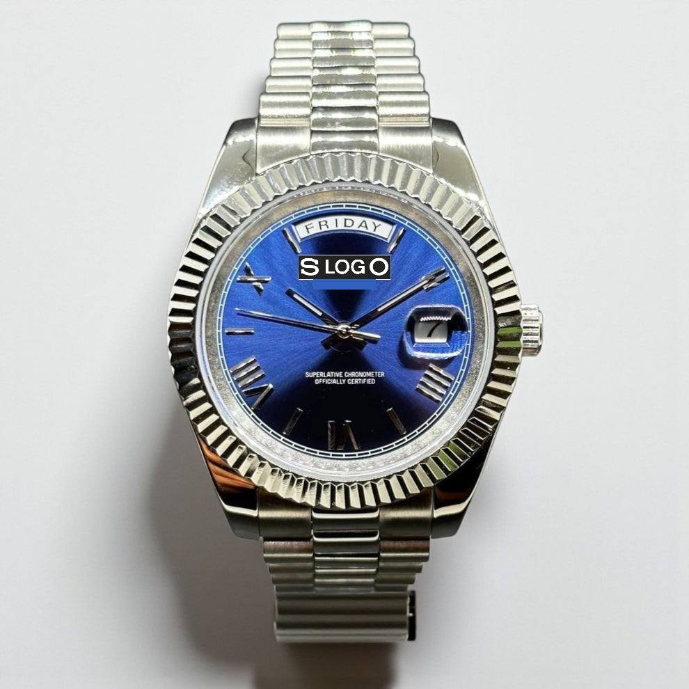 Modded Seiko DayDate Deep Blue Series - Modtime Creations