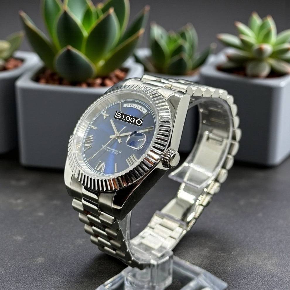 Modded Seiko DayDate Deep Blue Series - Modtime Creations