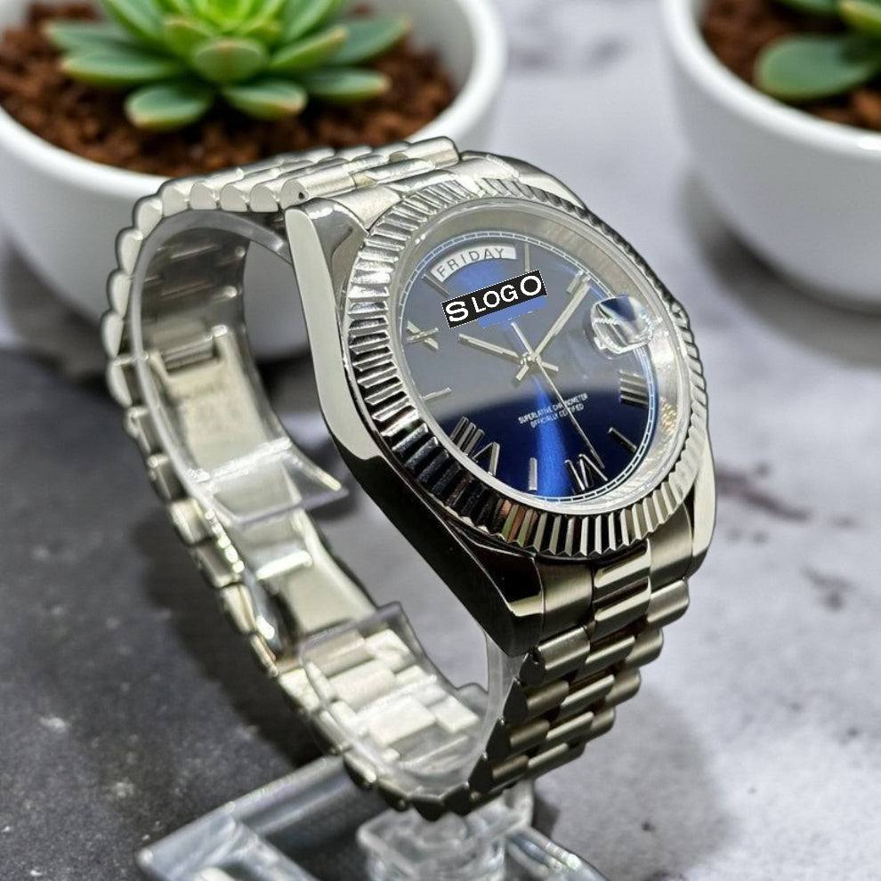 Modded Seiko DayDate Deep Blue Series - Modtime Creations