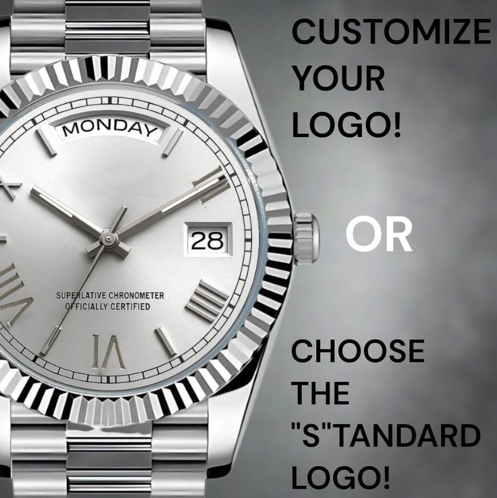 Modded Seiko DayDate White Dial Silver Series - Modtime Creations