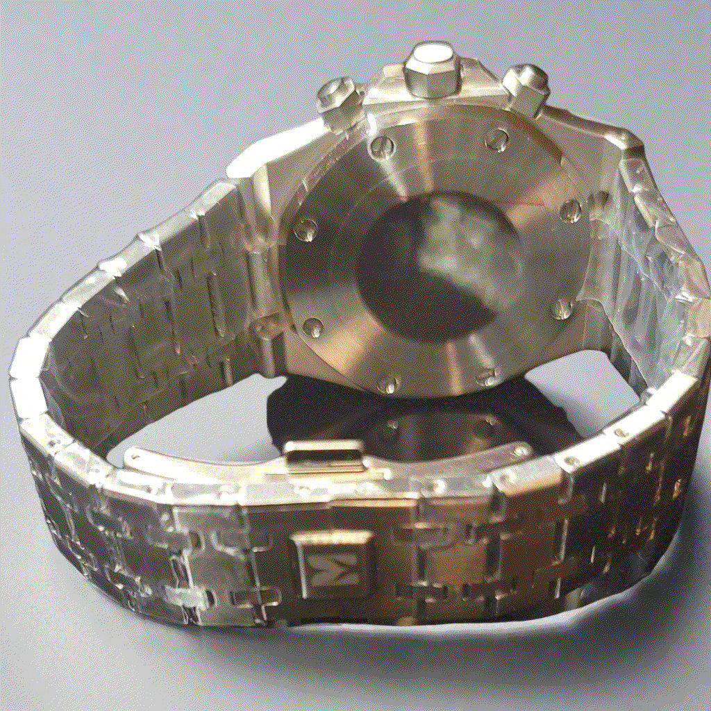 Heritage Oak Modded Seiko chronograph watch with sapphire crystal and stainless steel case