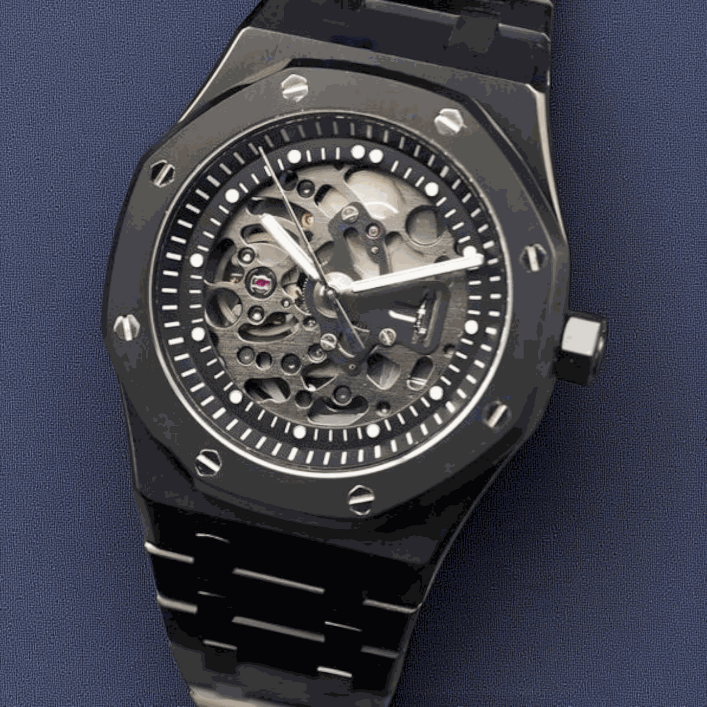 Modded S Heritage "Oak" Skeleton aka SeikOak - Midnight Series - MODTIME