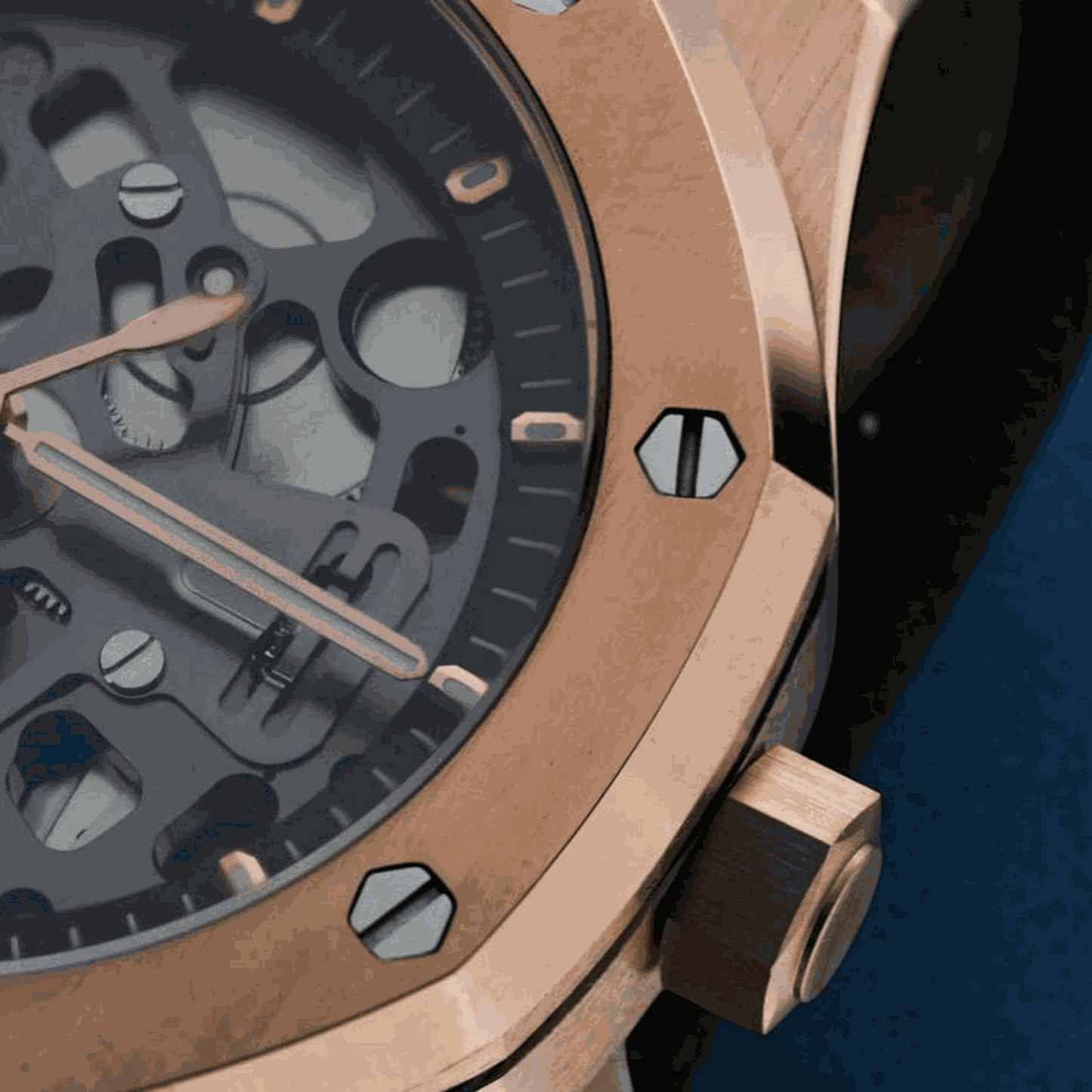 Modded S Heritage "Oak" Skeleton aka SeikOak Series - Gold - MODTIME