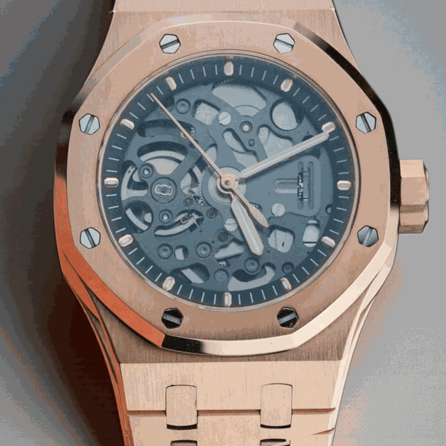 Modded S Heritage "Oak" Skeleton aka SeikOak Series - Gold - MODTIME