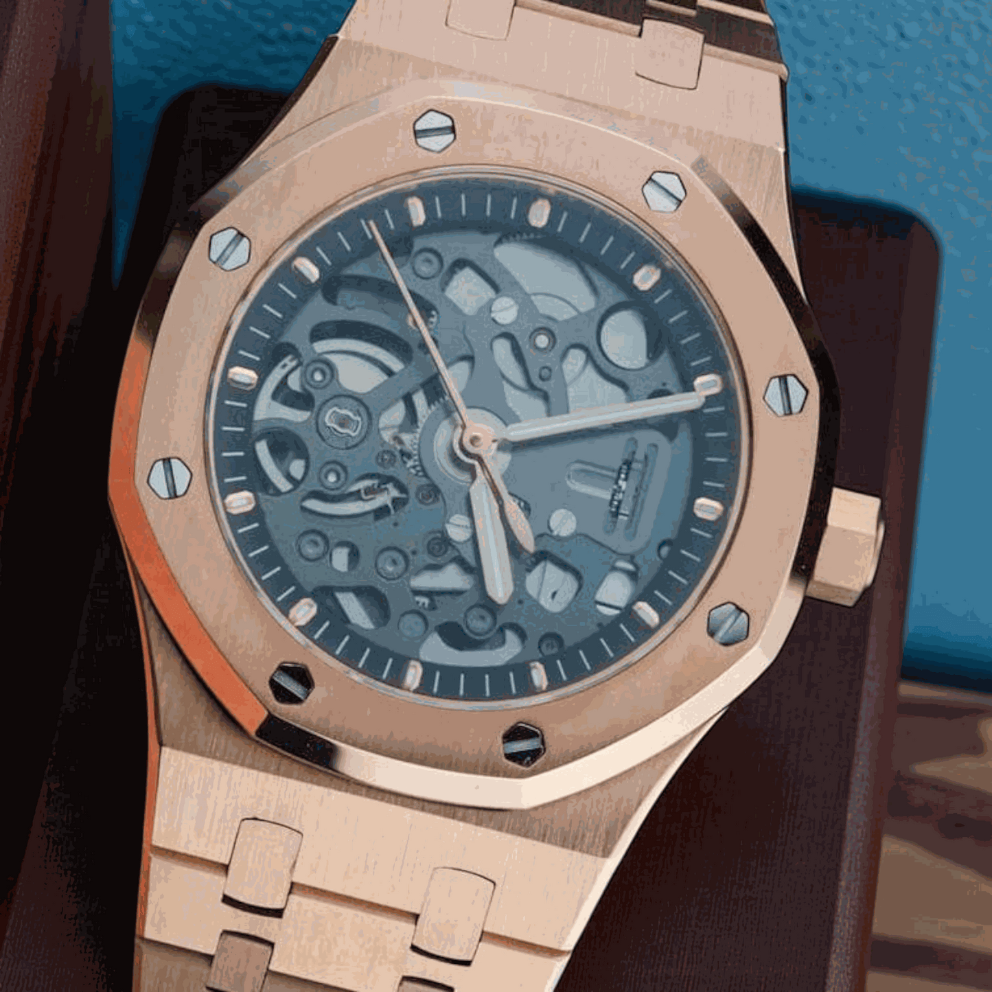 Modded S Heritage "Oak" Skeleton aka SeikOak Series - Gold - MODTIME