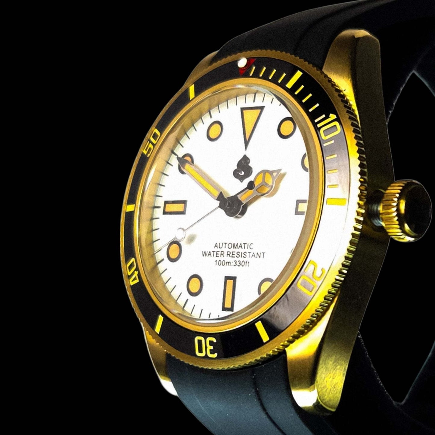 Modded Seiko Rose Gold Vintage Yachtmaster Diver Series - Modtime