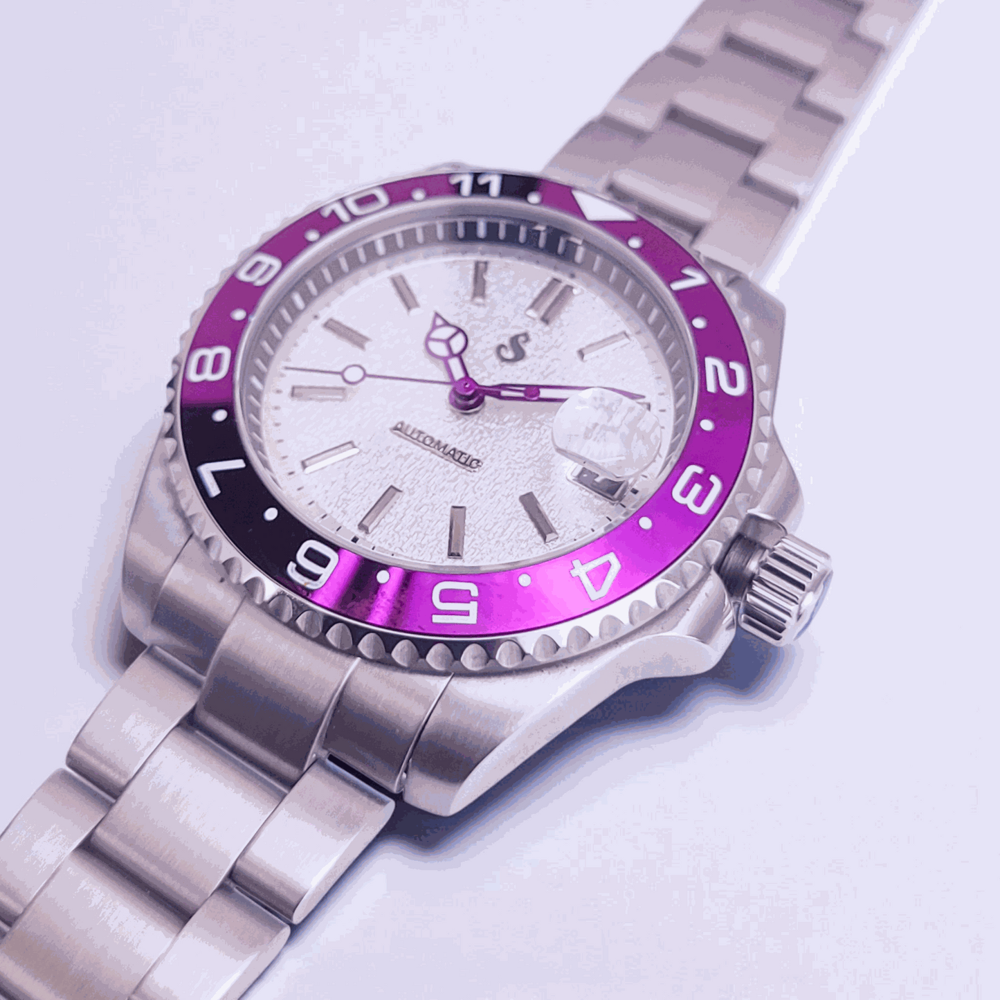 Modded S White Joker Seikmariner Diver - Modtime - MODTIME