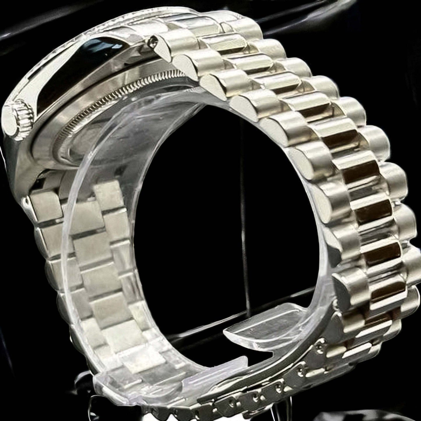 Modded Seiko Watches DayDate Silver case and Bracelet - MODTIME