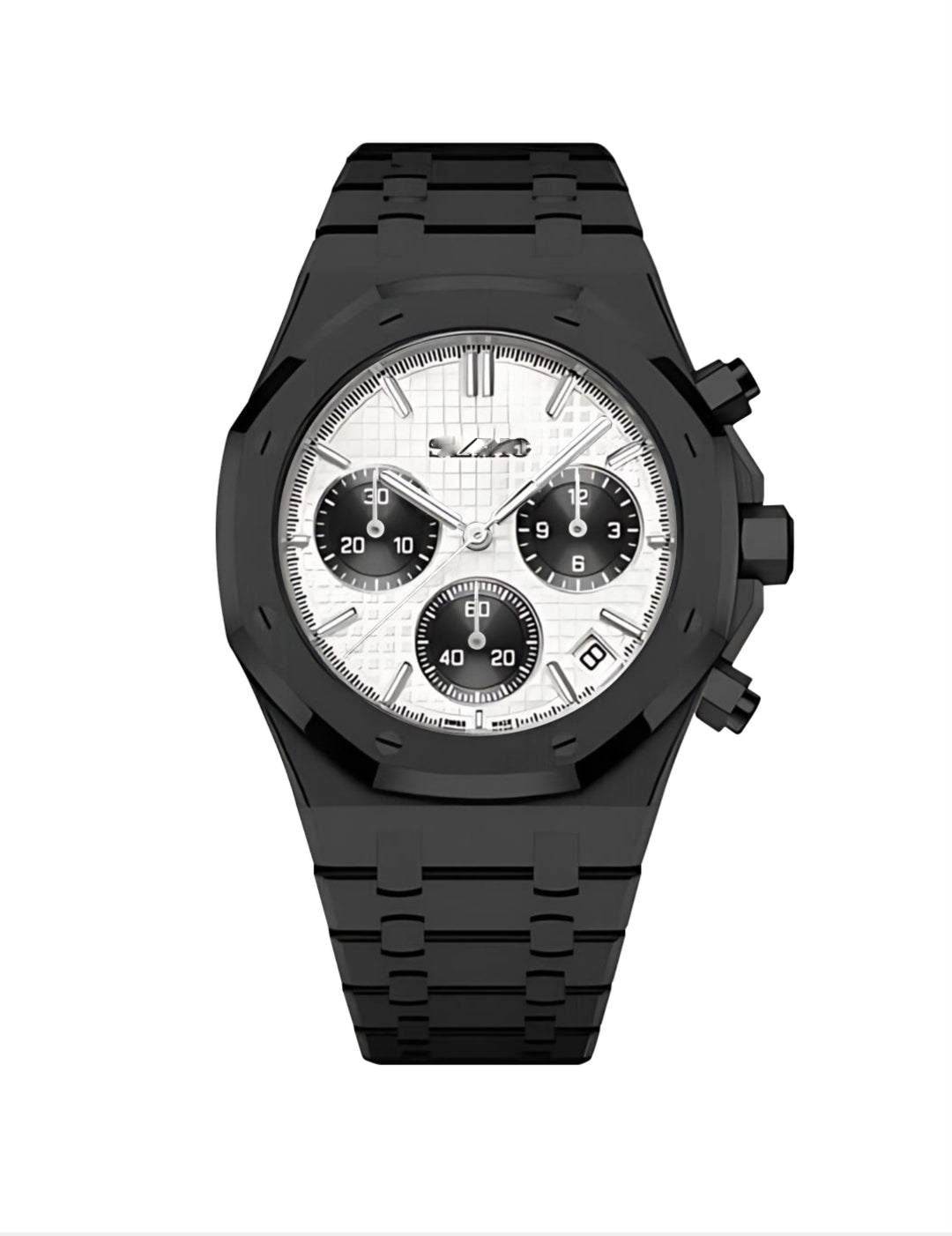 Modded Seiko Heritage "O" aka Seiko Oak Series Black White Panda Dial - MODTIME