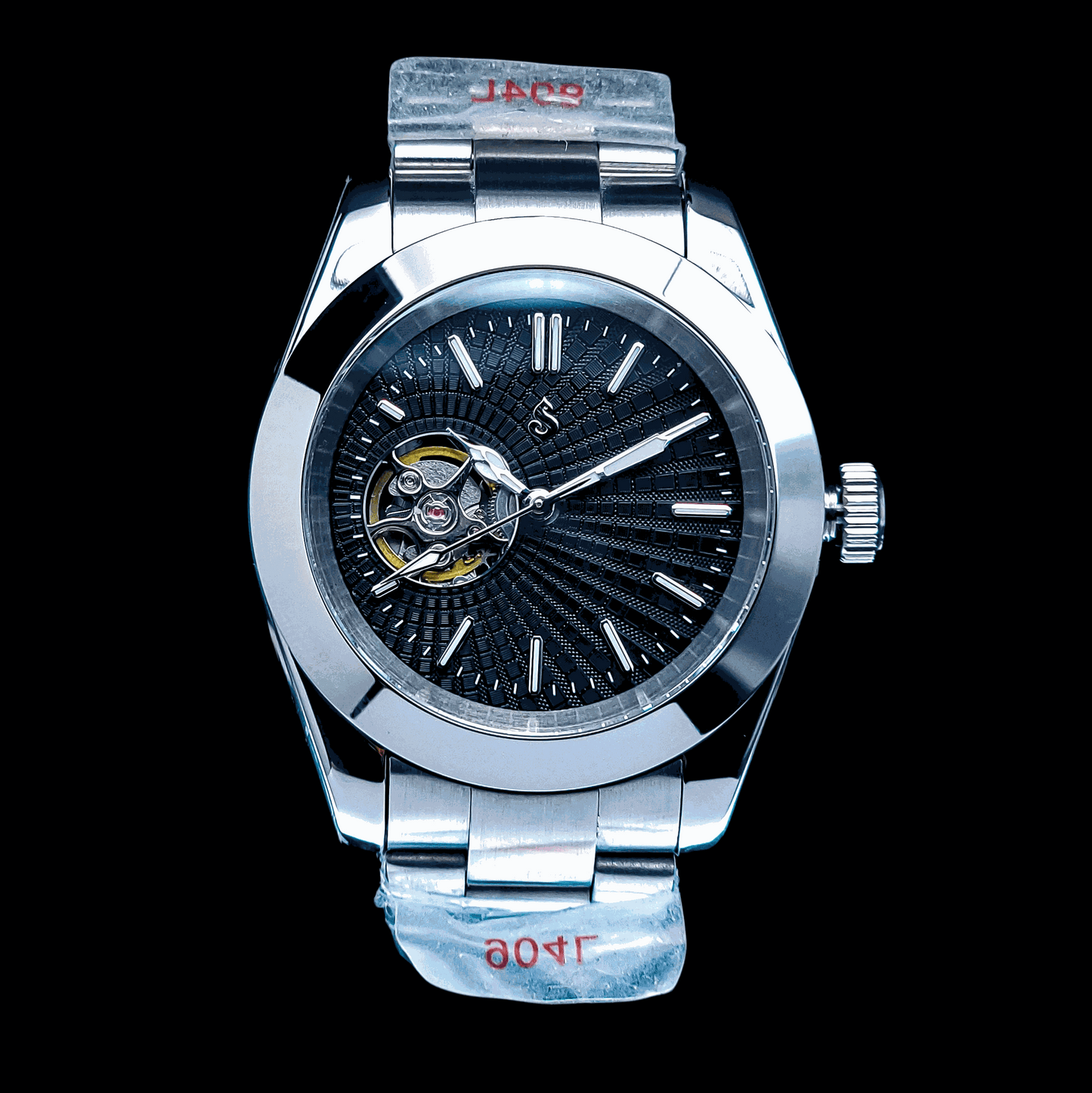 Seiko Mod Date Window Homage Black Open-Heart Dial Series