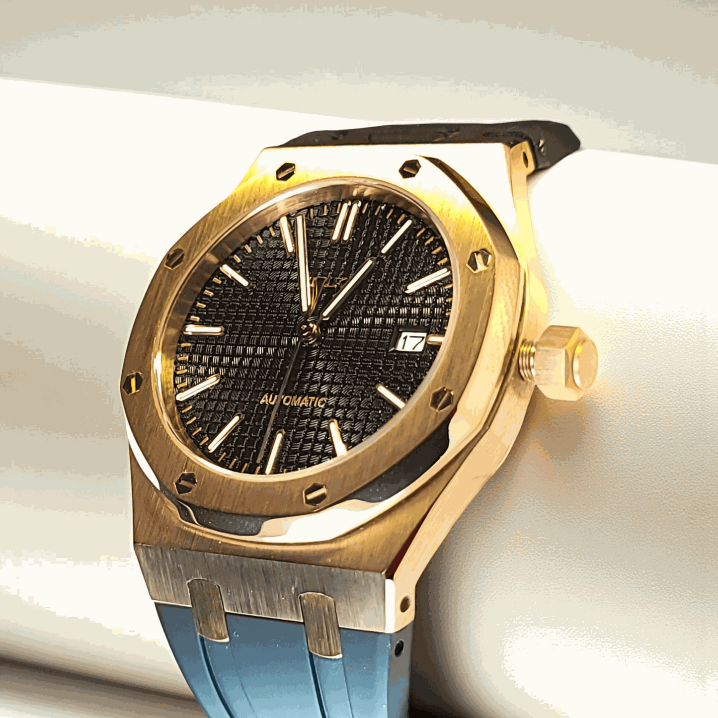 Modded S Heritage "O" Rose Gold Black Dial -Timeless Design
