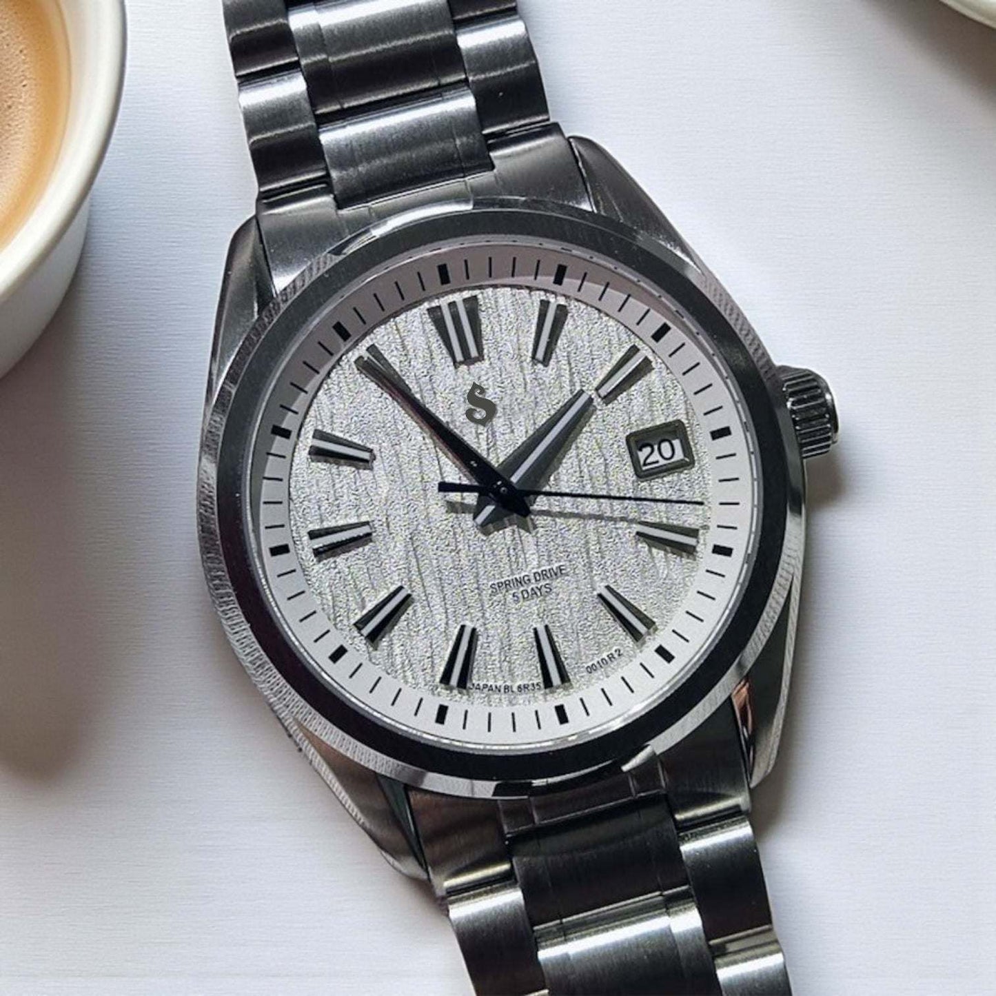 Modded Grand Automatic Homage - White Dial - Timeless