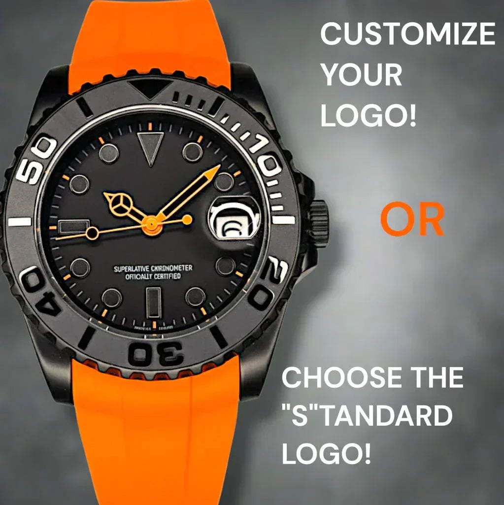 Seiko Mod Black Orange Yacht Diver Watch - Modtime Creations – MODTIME