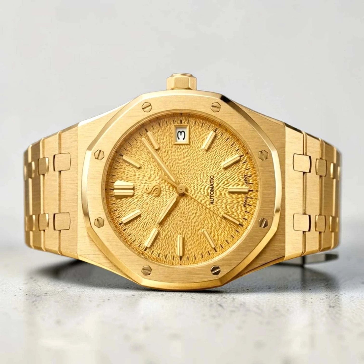 Grand Oak Fusion Mod Watch Series Textured Gold GS Dial - Modtime