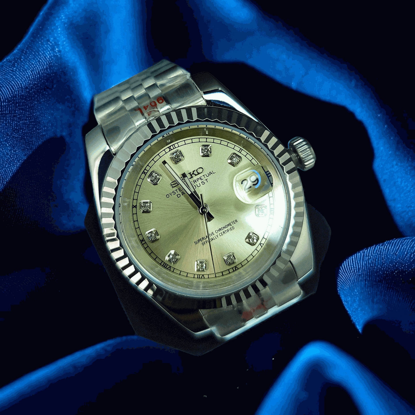 S Mod Date Window DJ Champagne Gem Dial - Modtime - MODTIME