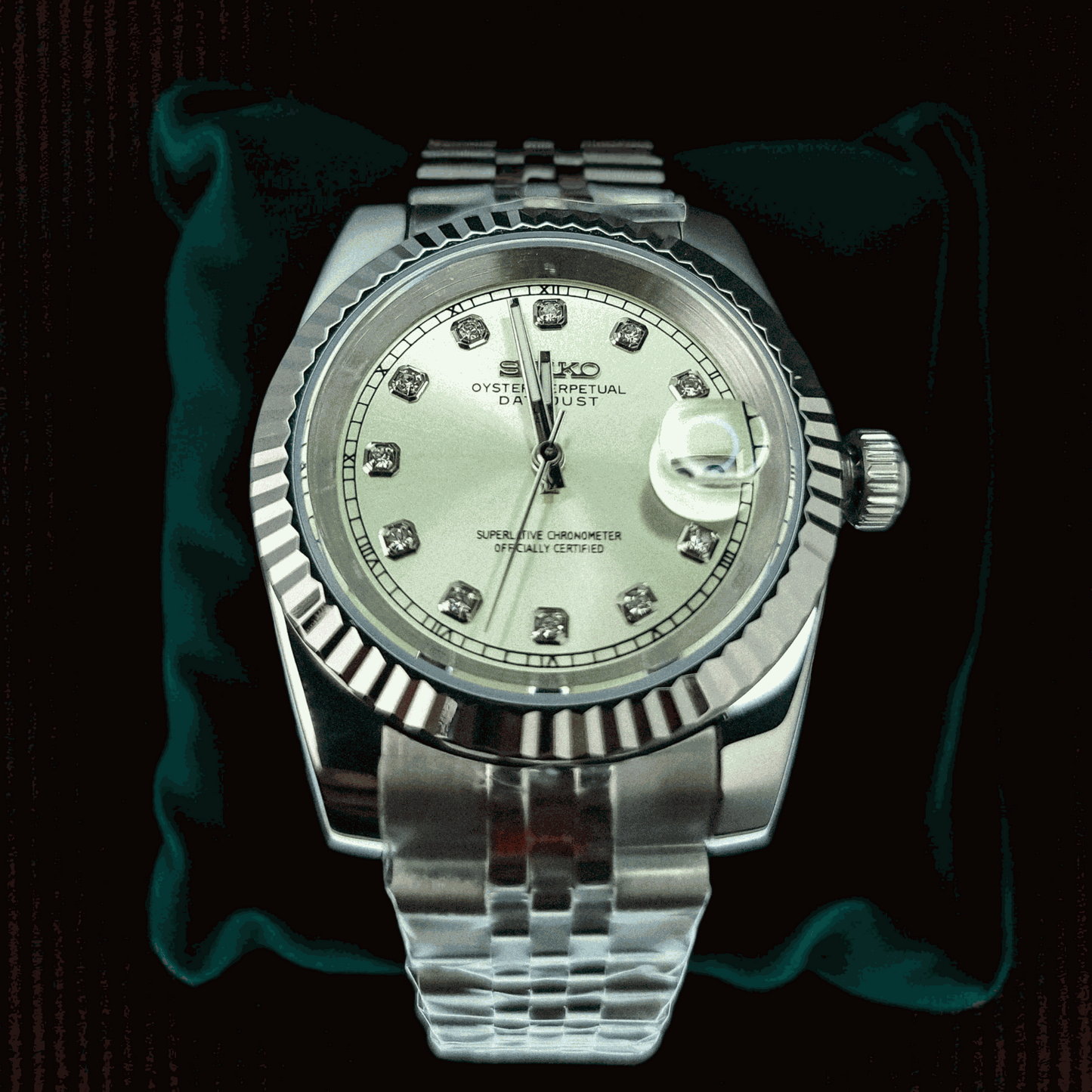 S Mod Date Window DJ Champagne Gem Dial - Modtime - MODTIME
