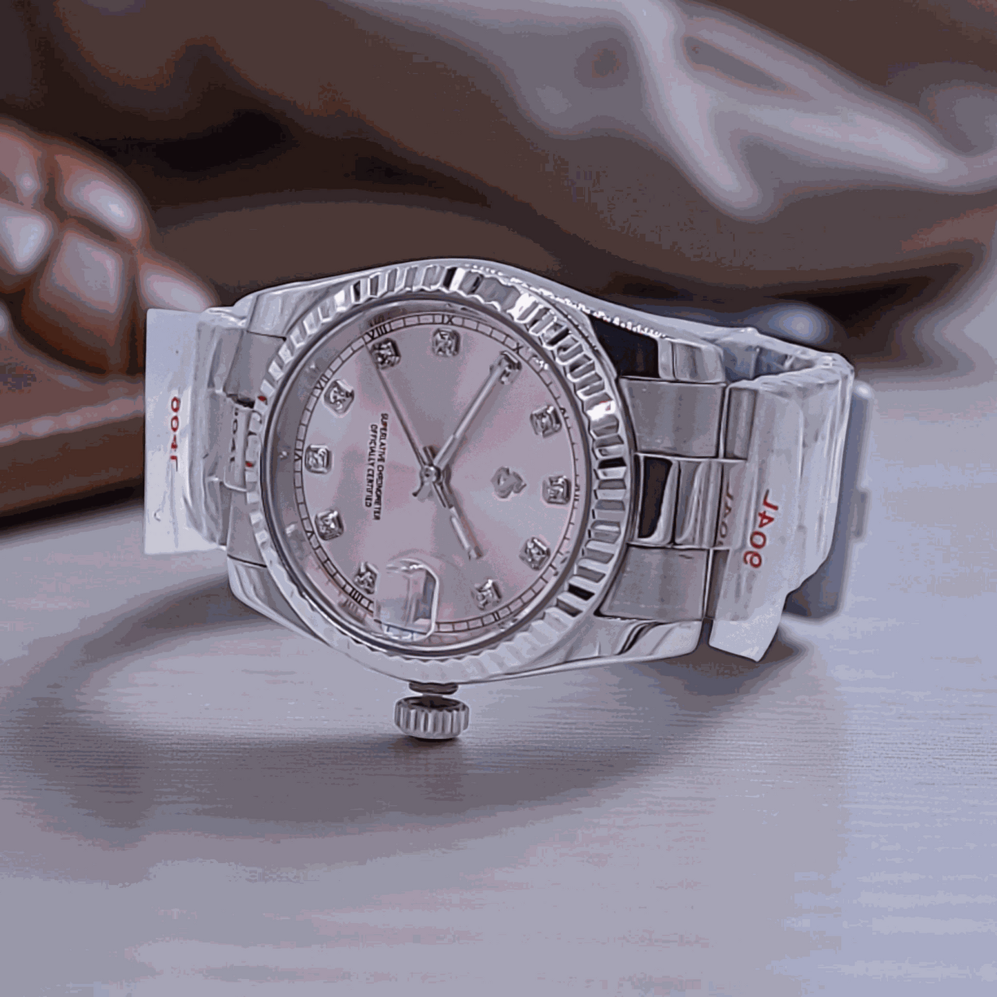 Seiko Mod Date Window Pink Gem Dial - Modtime - MODTIME