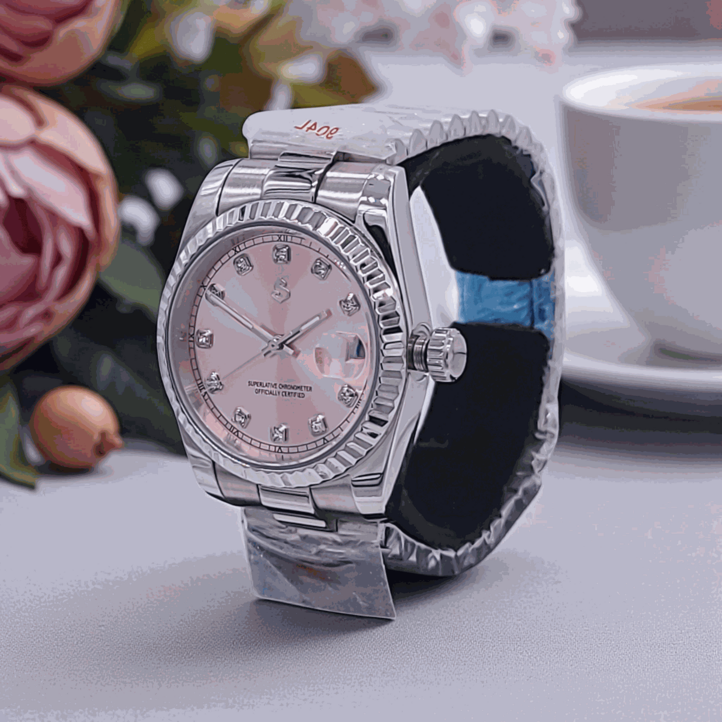 Seiko Mod Date Window Pink Gem Dial - Modtime - MODTIME