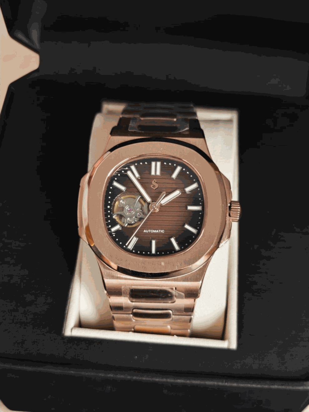 Seiko Mod Custom Nautilus Rose Gold - Precision Craftsmanship