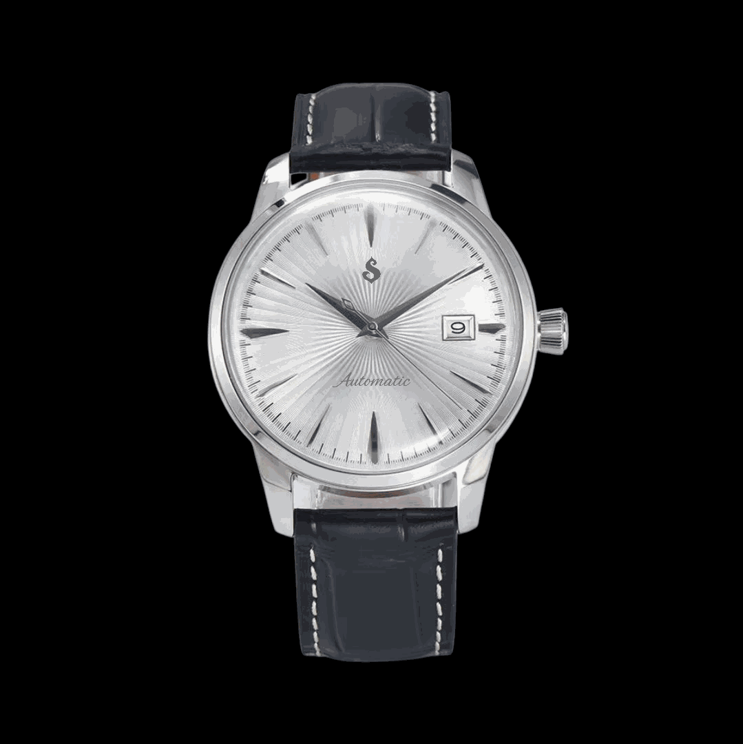 S Mod Prestige Pilot Automatic Homage - White Dial - Timeless - MODTIME