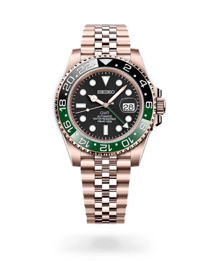 S Mod Rose Gold GMT " Sprite " Series - Modtime - MODTIME