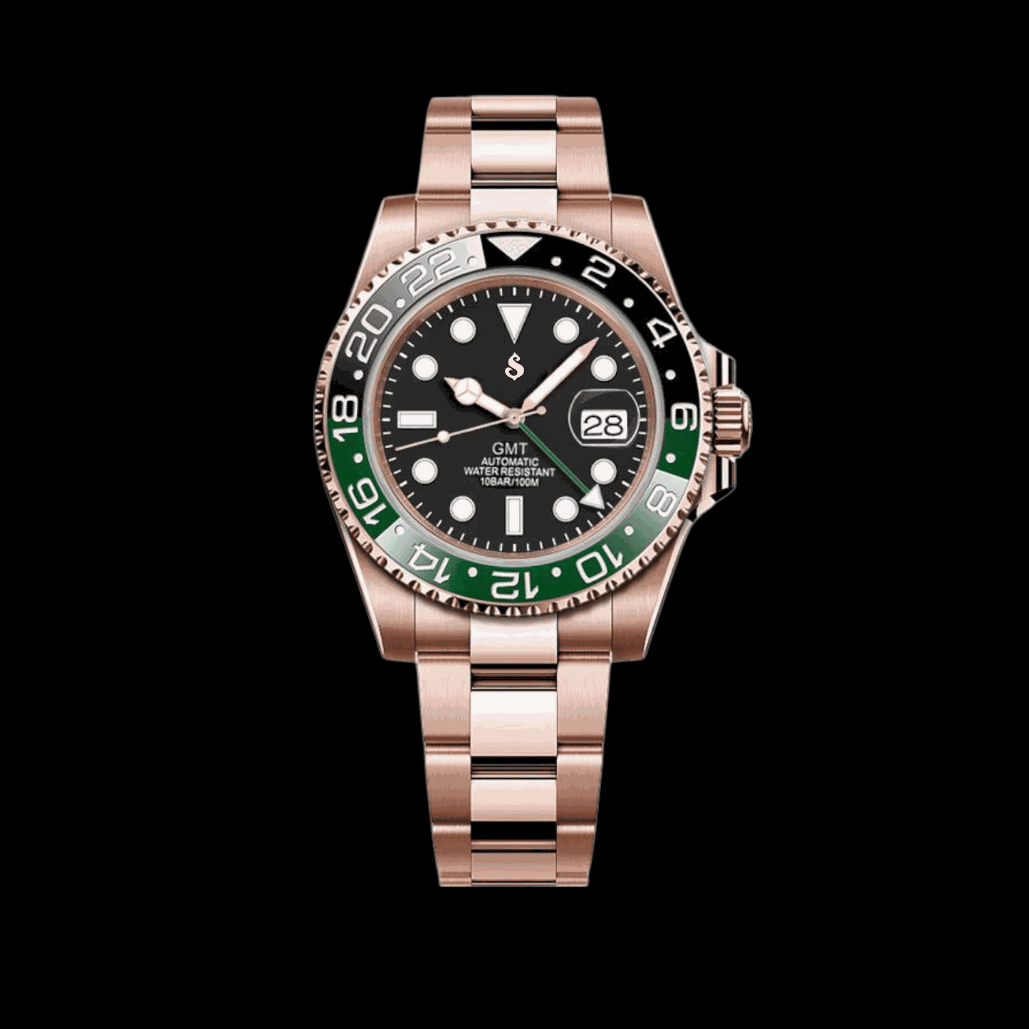 S Mod Rose Gold GMT " Sprite " Series - Modtime - MODTIME
