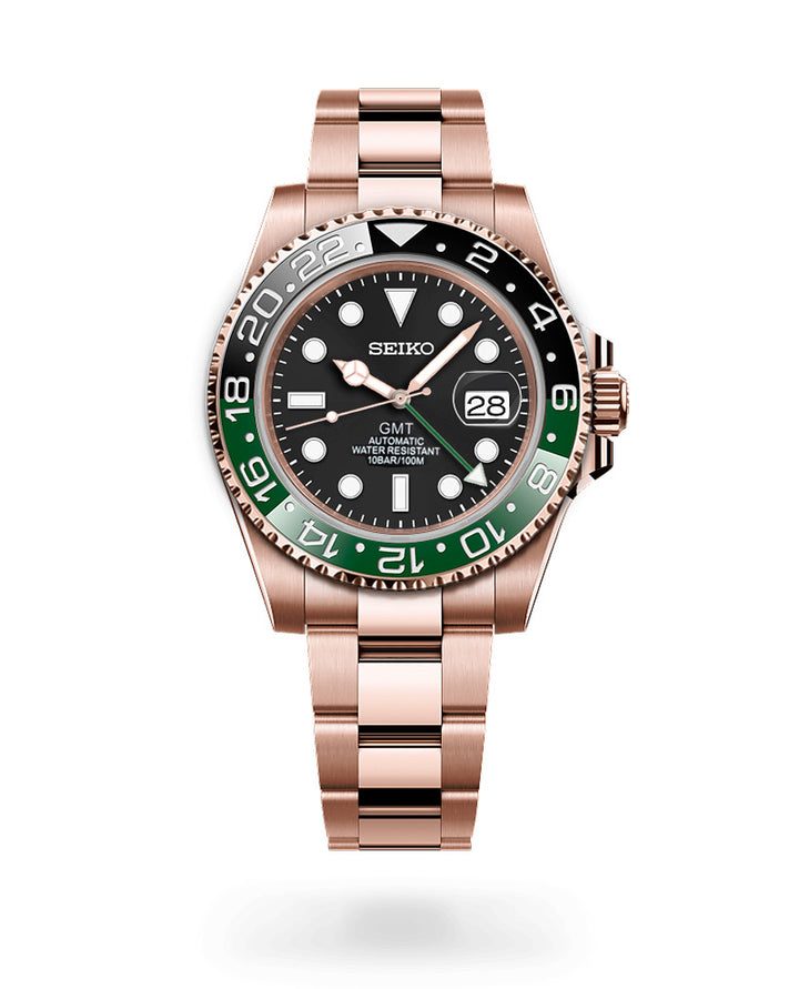 S Mod Rose Gold GMT " Sprite " Series - Modtime - MODTIME